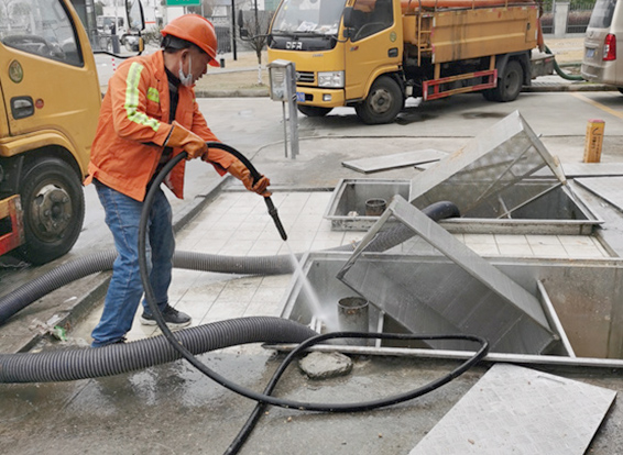 木棠镇隔油池清理